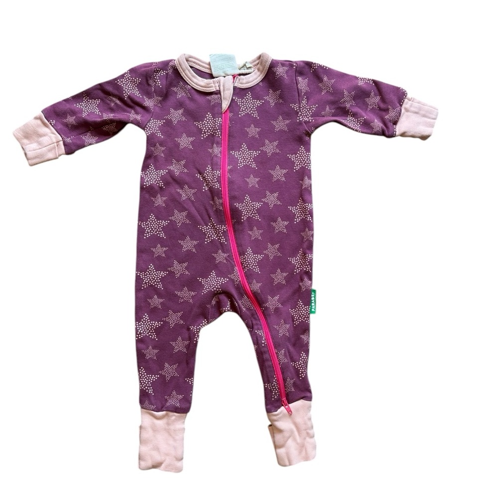 🌟5 for $25🌟 Parade Organic Purple Star Baby Long Sleeve One Piece